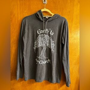 Anvil Gray Ring Spun Hoodie